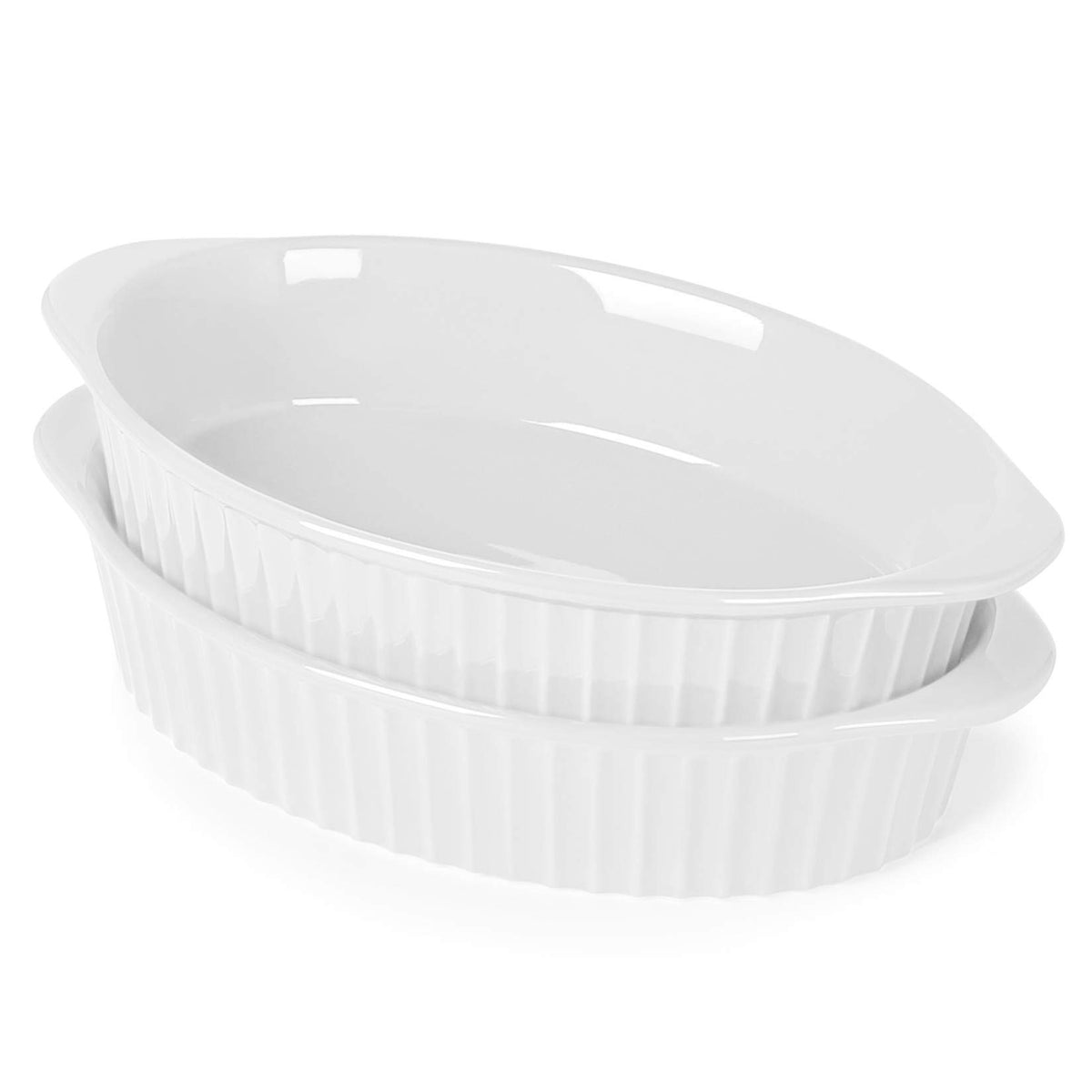 LEETOYI bandeja ovalada de porcelana para porciones individuales en el horno