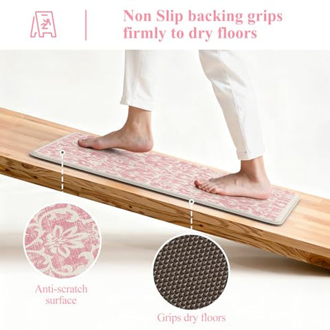 LEEVAN base antideslizante mantiene la alfombra estable sobre baldosas o madera.