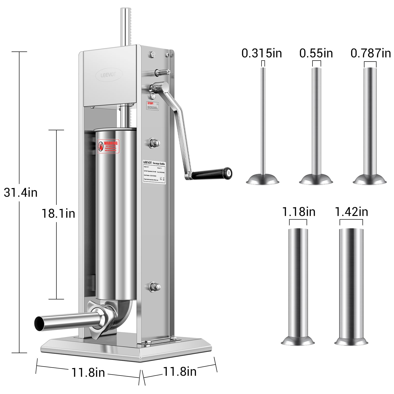 LEEVOT diseño robusto en acero para uso profesional en cocina