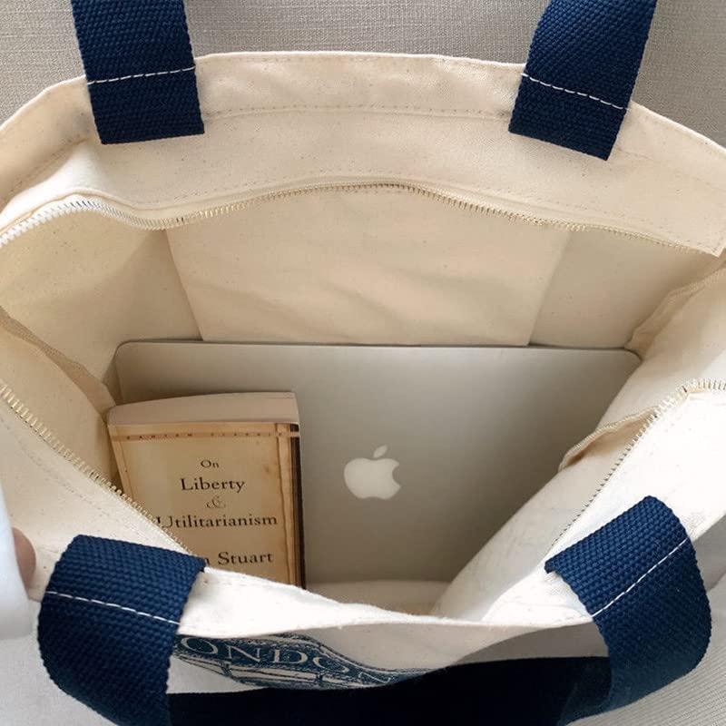 Bolso Lefe Liee de lona para mujer, costuras reforzadas y durabilidad