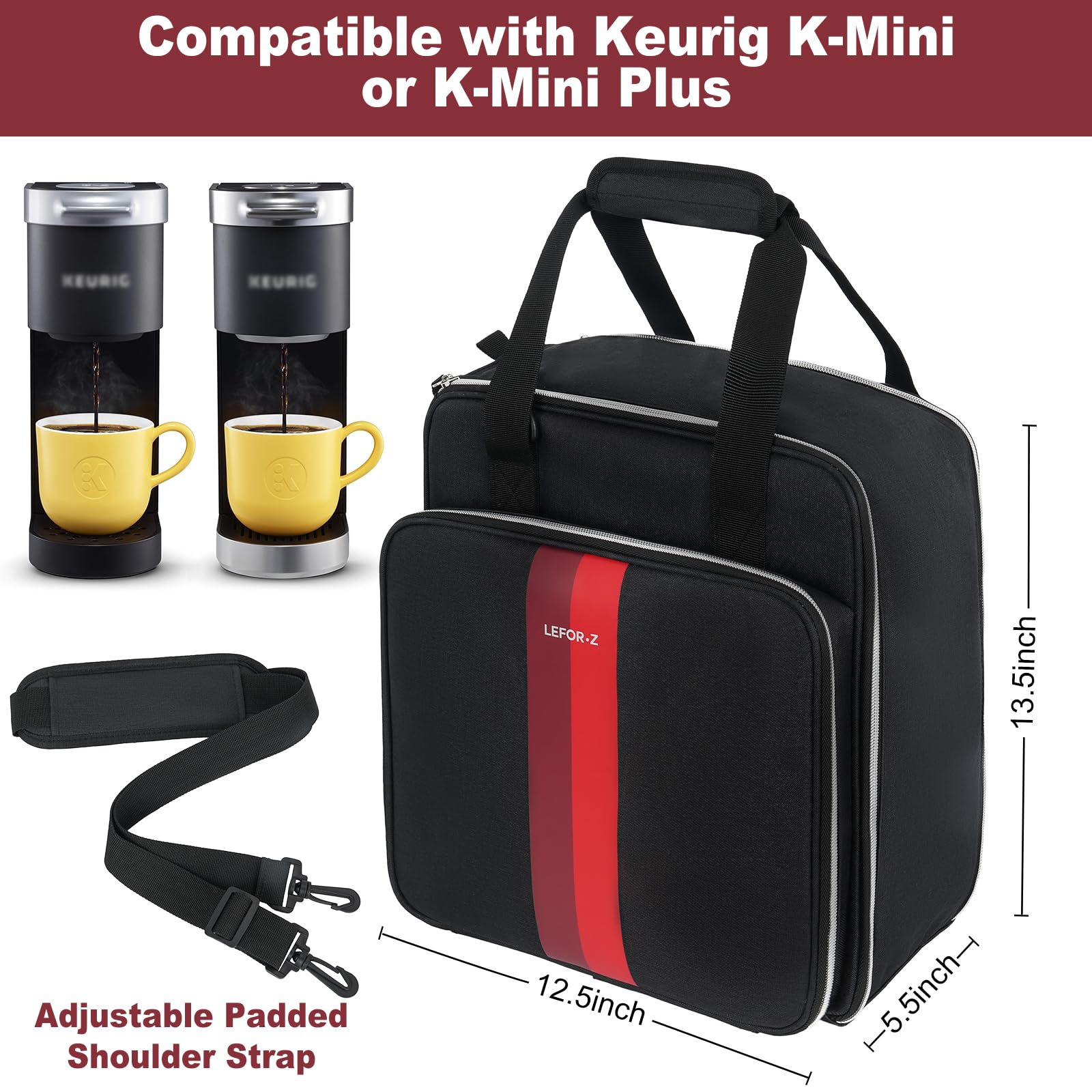 Interior aislado de LEFOR·Z mantiene la cafetera seca y protegida.