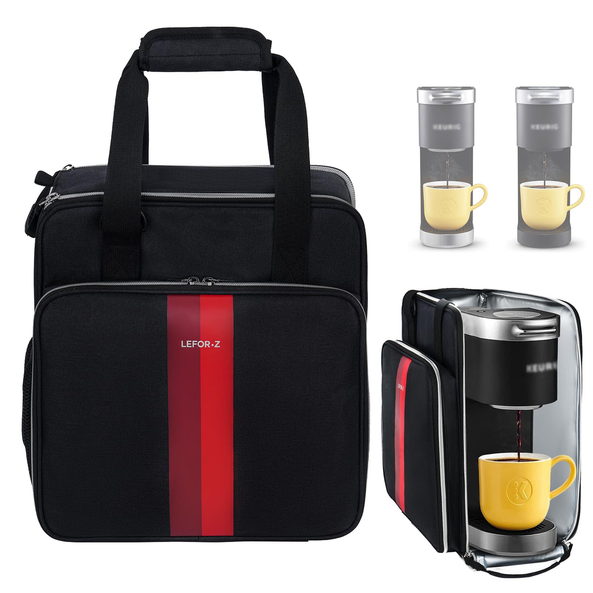 LEFOR·Z bolsa para cafetera K-Mini, transporte seguro en viajes.