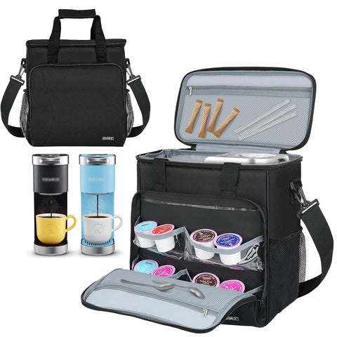 LEFOR·Z bolsa para cafetera K-Mini, protección en viajes y transporte cómodo