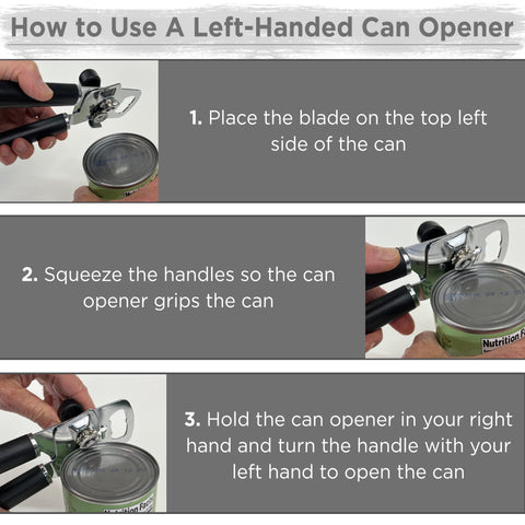 Corte suave y bordes lisos de Lefty’s para seguridad al abrir.
