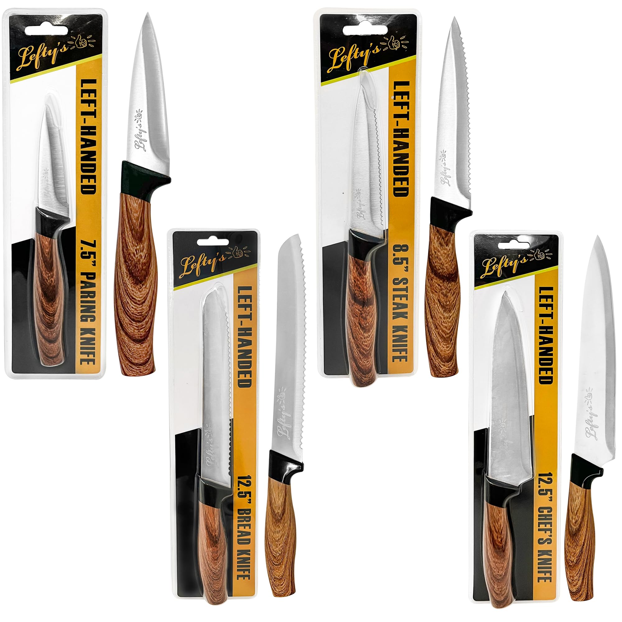 Cuchillo pelar zurdo de Lefty's, ergonomía para pelar con precisión.