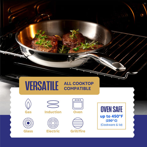 LEGEND COOKWARE horno apto: soporta horneado hasta 230°C