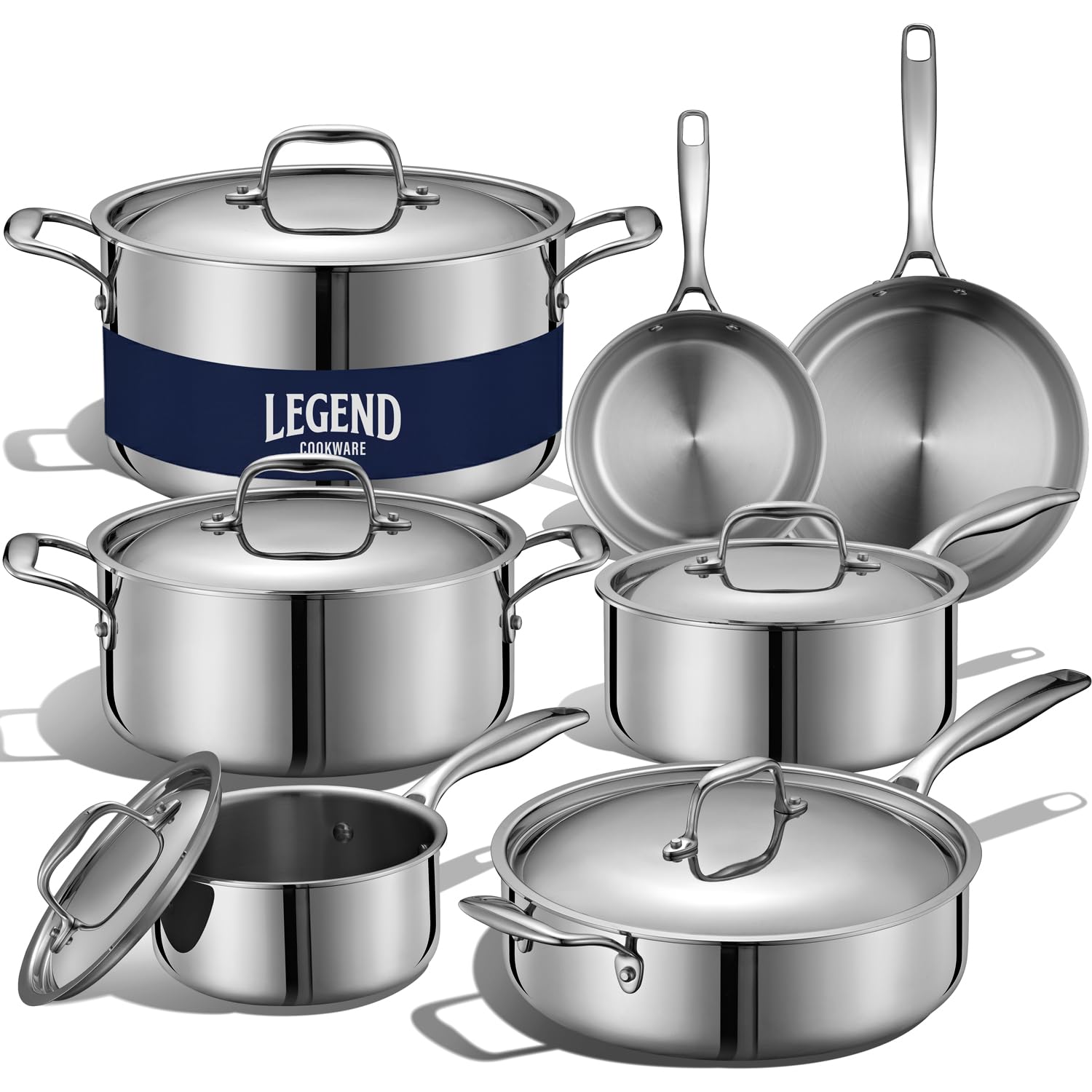 LEGEND COOKWARE: juego de 12 piezas para cocinar de forma uniforme.