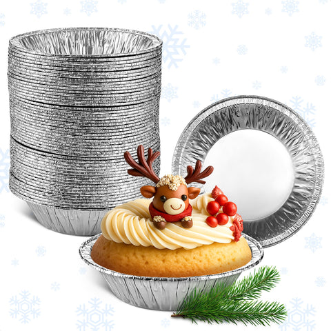 LEGLO moldes mini tartas de aluminio, apilables para hornear porciones exactas.