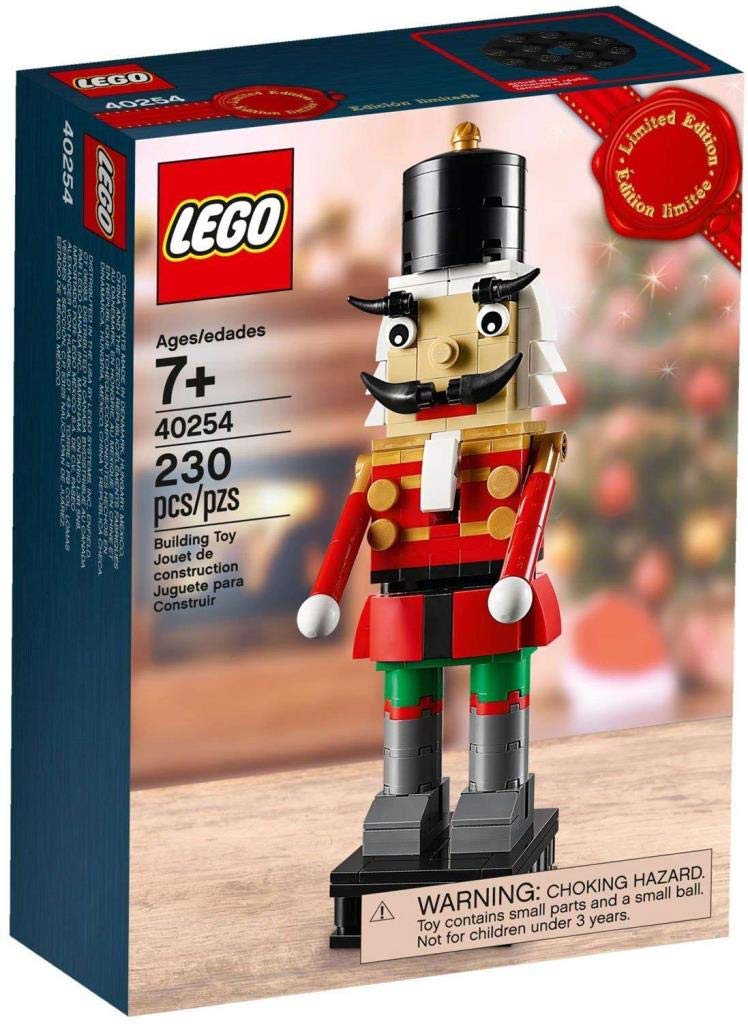 LEGO El Cascanueces 40254, figura con barba para decorar la estantería.