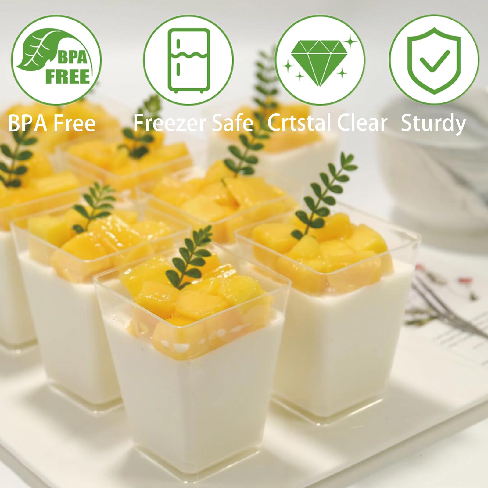 Legredic copa postre cuadrada añade toque moderno a la mesa