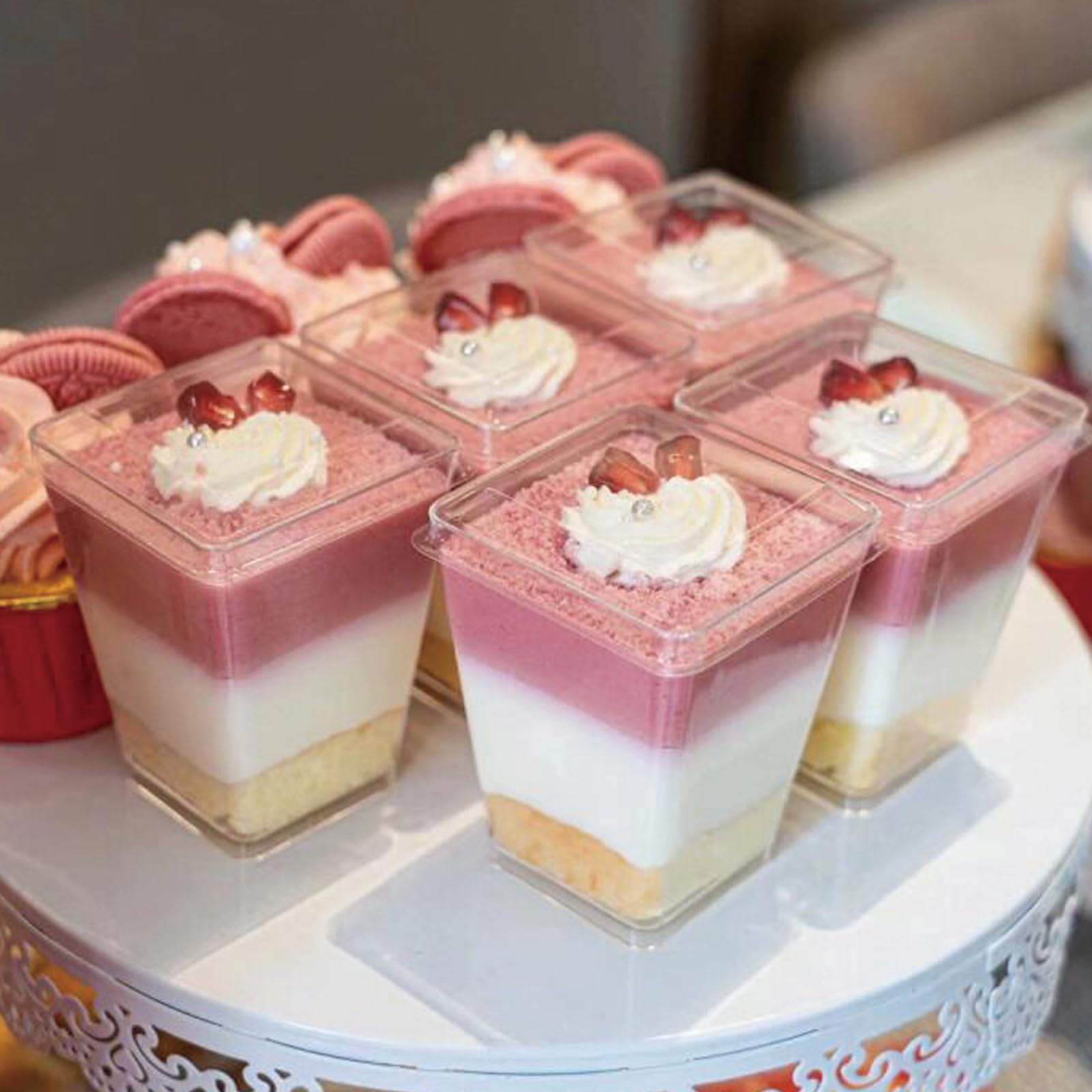 Copas de postre Legredic con cucharas incluidas, ideales para degustaciones.