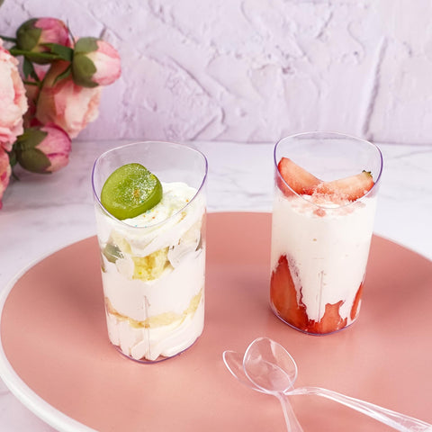 Legredic cucharas degustacion transparentes para servir postres.