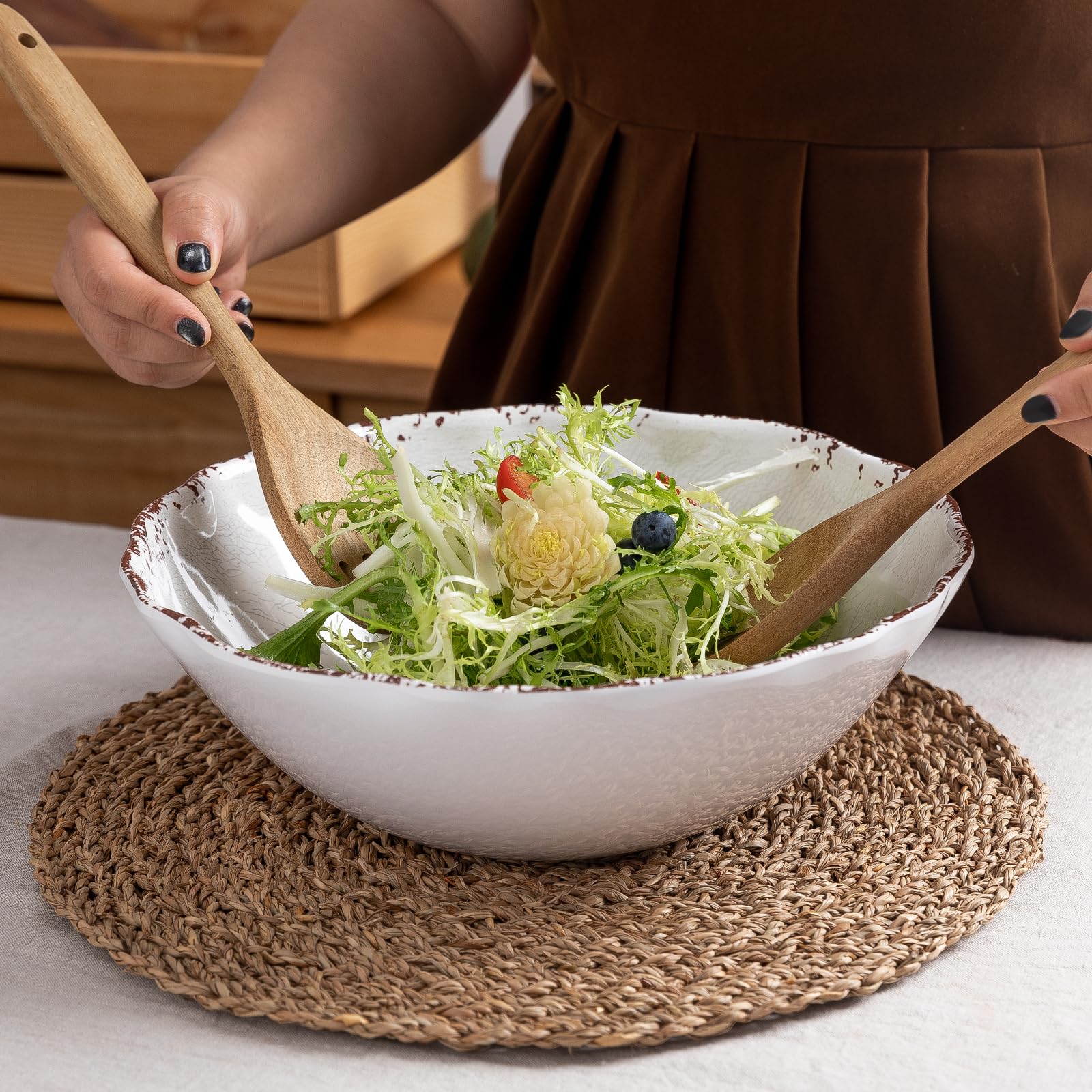 LEHAHA cuenco apto para lavavajillas, fácil de limpiar tras comidas.