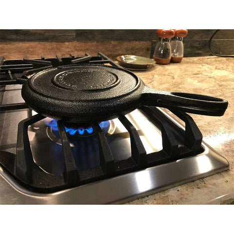 Lehman's gofrera para gofres de 7 pulgadas, crujientes y dorados.