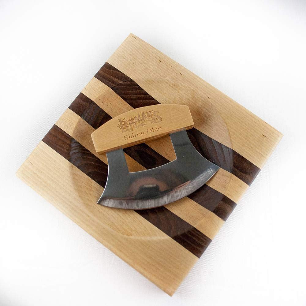 Lehmans ULU: cuchillo rotatorio de acero inoxidable para picar rápido.