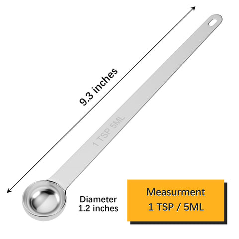 LEIFENY cuchara de acero inoxidable de una pieza para higiene y durabilidad.
