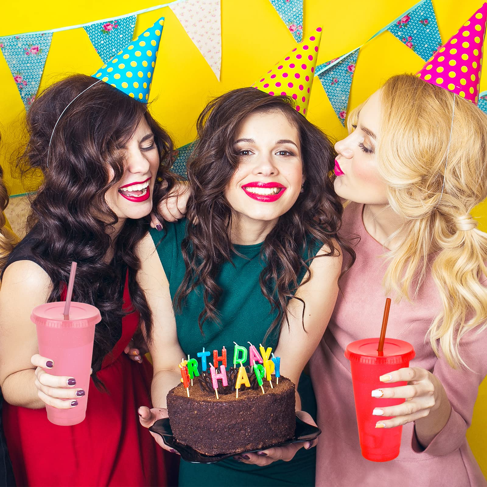 LEIFEOSH uso en fiesta y picnic con colores oscillos y brillo decorativo