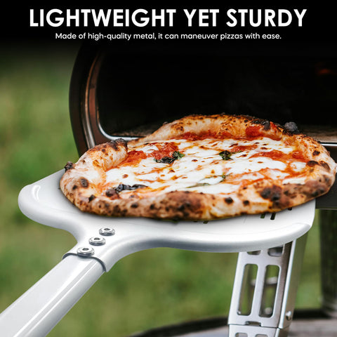La pala Leightszen para pizza sirve también para pan y pasteles.