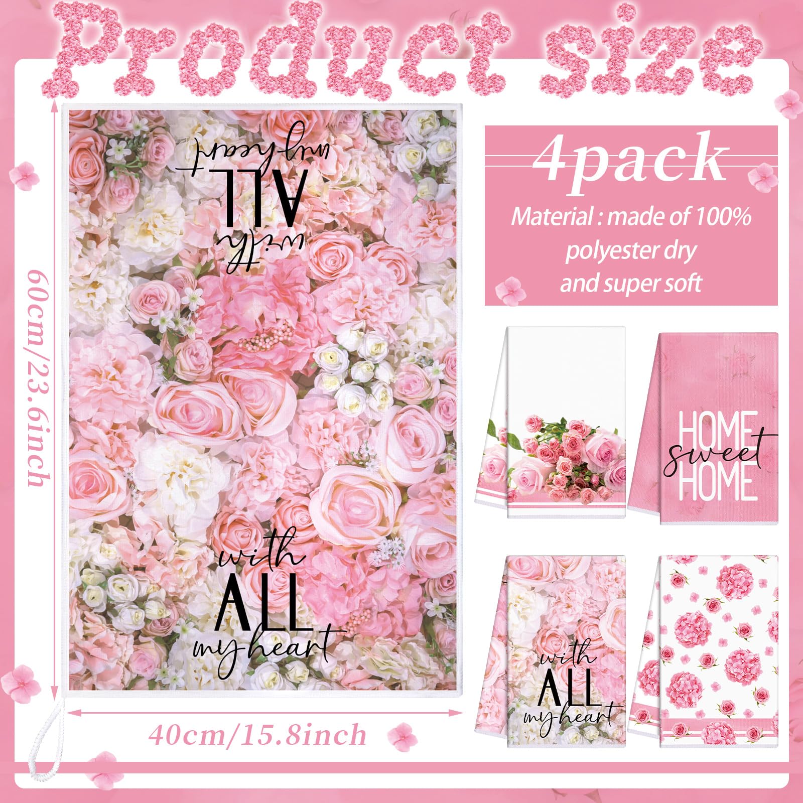 Alfombrillas Leinuosen para horno en rosa, aislantes y resistentes al calor.