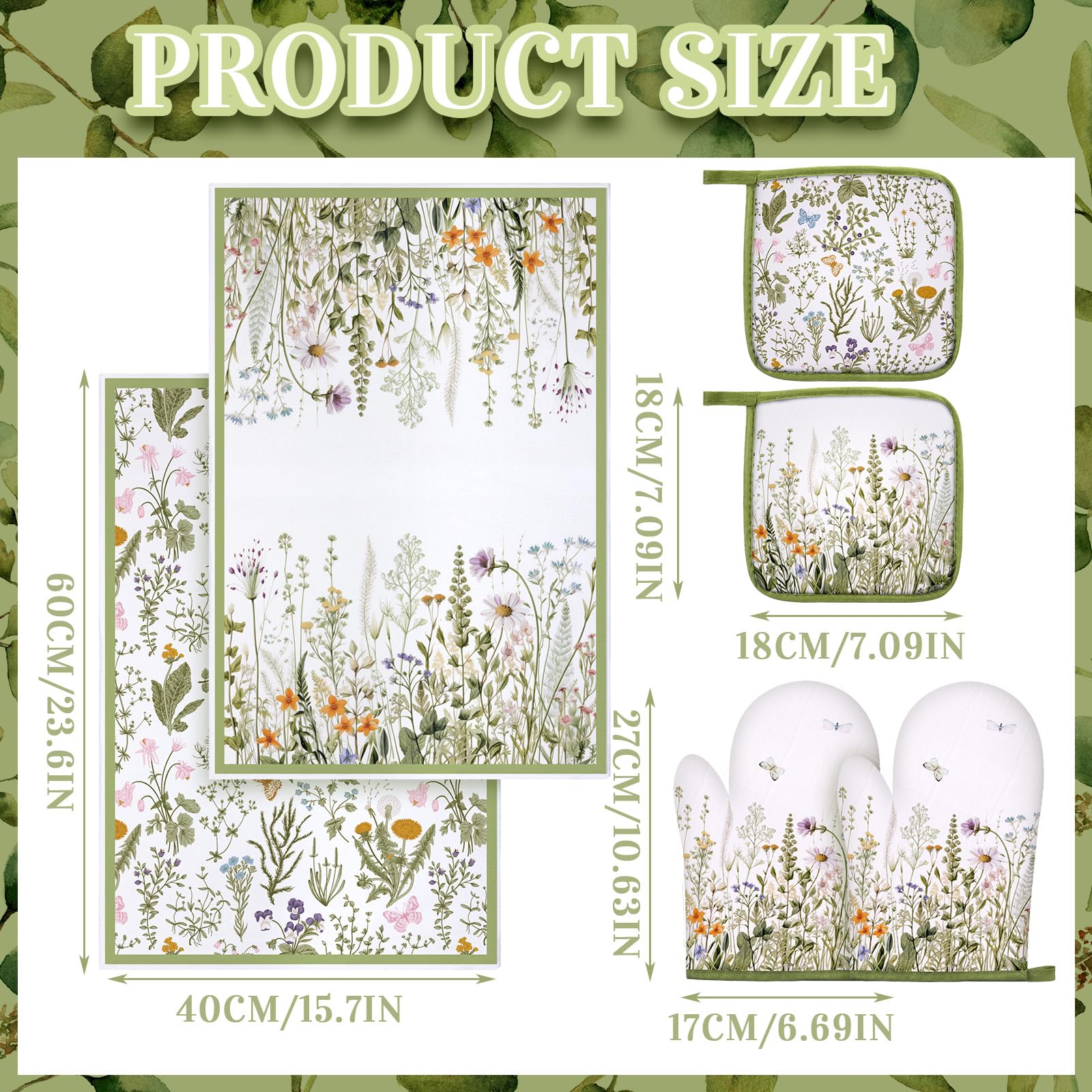 Leinuosen guantes horno girasol, protección térmica para manejar ollas calientes.