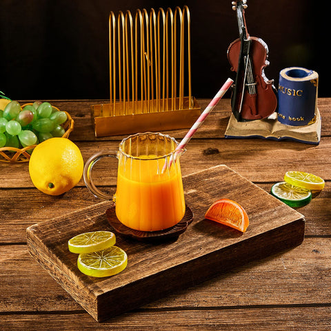 Leinuosen jarras crema vidrio con mango ergonómico para vertidos precisos