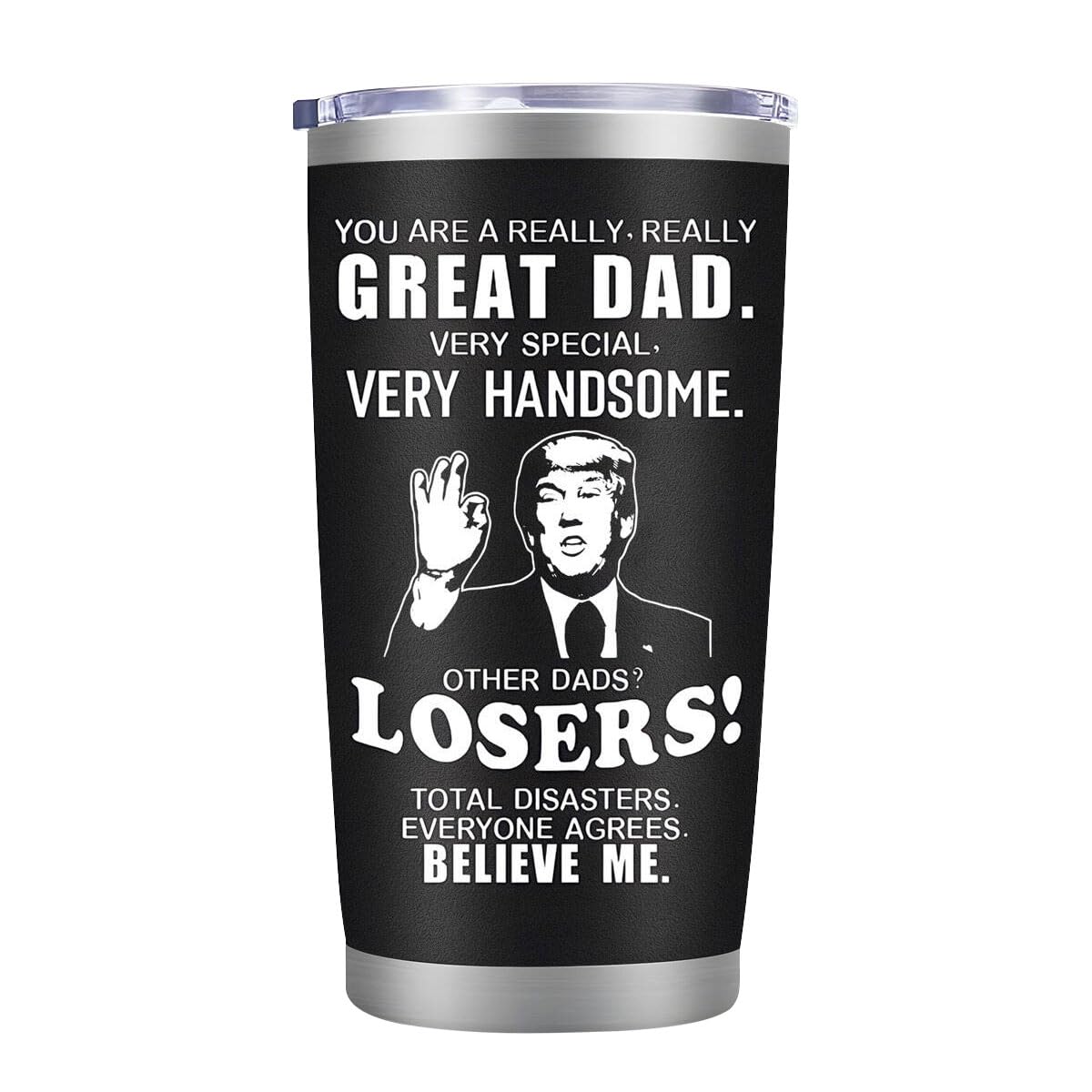 Vaso termo LEIOH 20 onzas negro con tapa hermética para viajes y oficina.