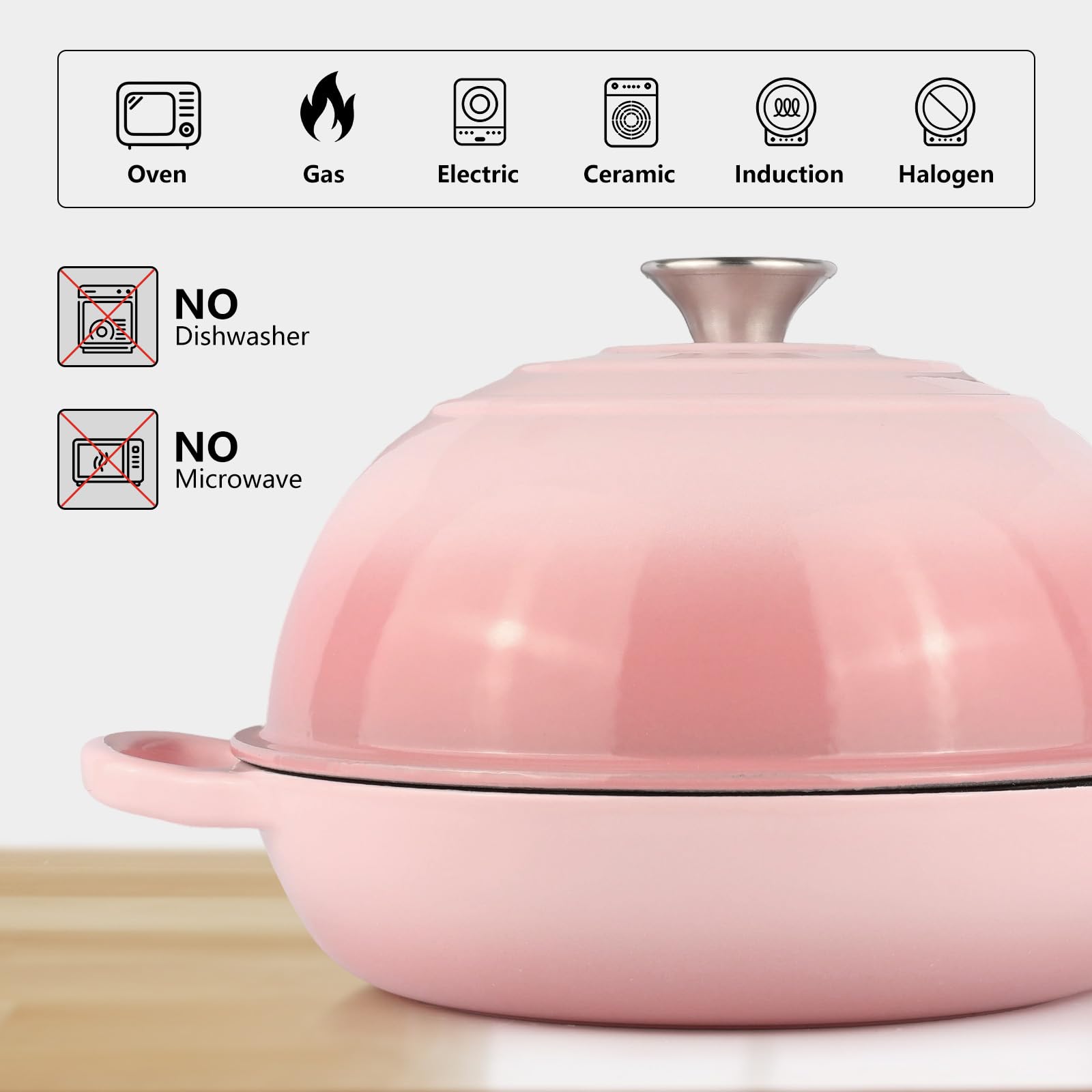 Leiroonkasst tapa domo sellado conserva vapor y sabor.