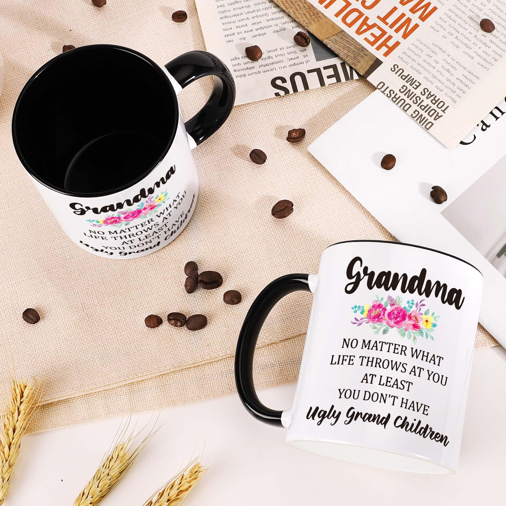 Taza LEJIAJINW de ceramica de alta calidad, duradera para uso diario.