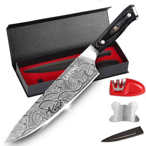 Caja regalo de Leking para este cuchillo de chef