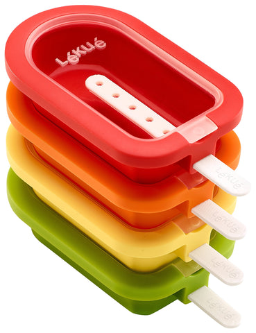 Lékué set de moldes para paletas apilables con desmoldado fácil
