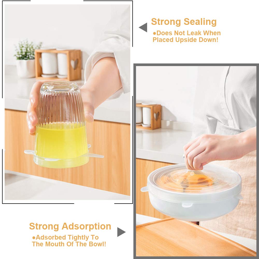 LELE LIFE, tapa silicona con adhesión firme 11-5cm para sello seguro.