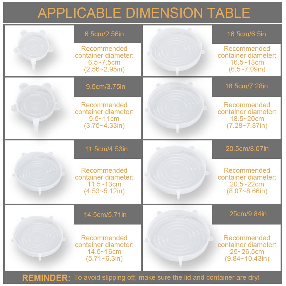 LELE LIFE, tapa silicona expandible 11-5cm, se adapta a más recipientes.