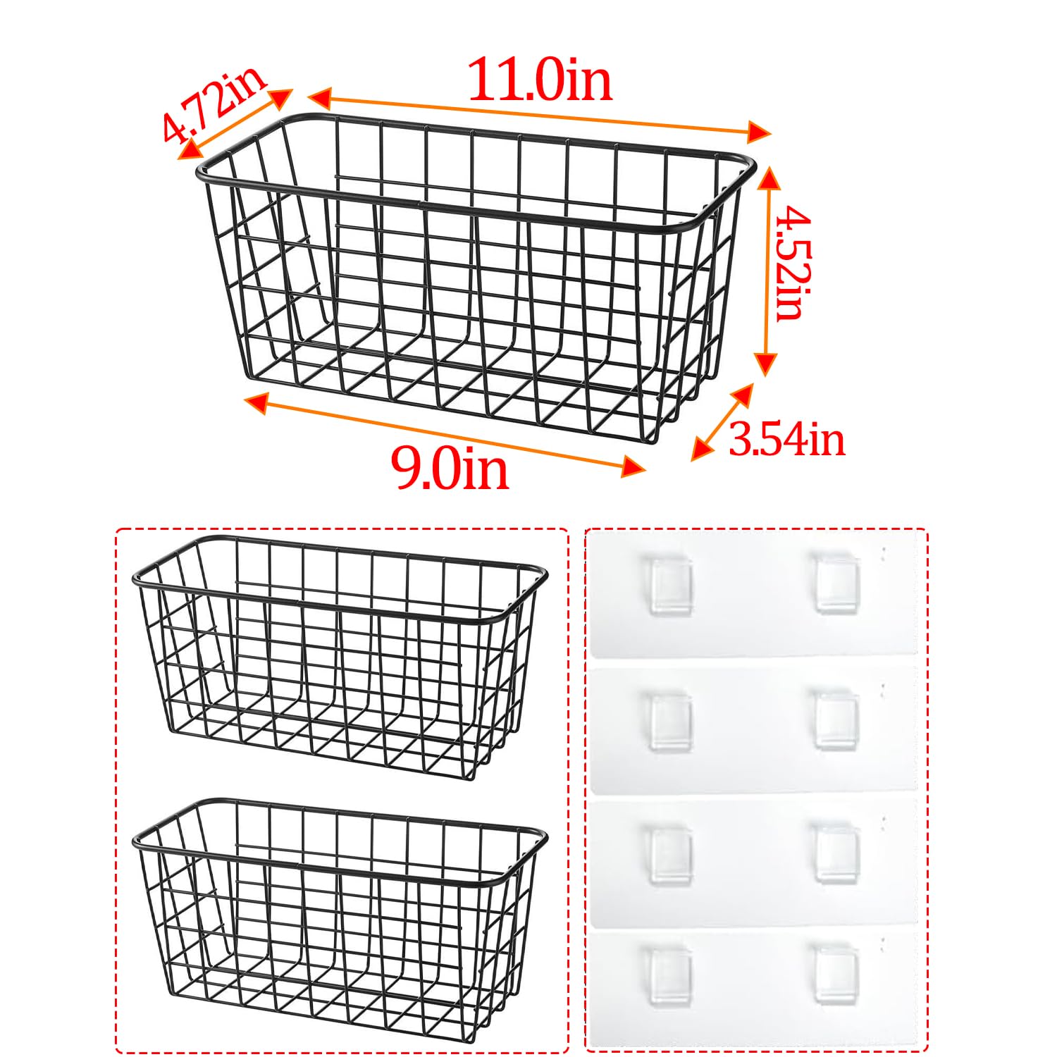 LeleCAT cesta-colgante-pared adhesiva ideal para artículos de baño ordenados.