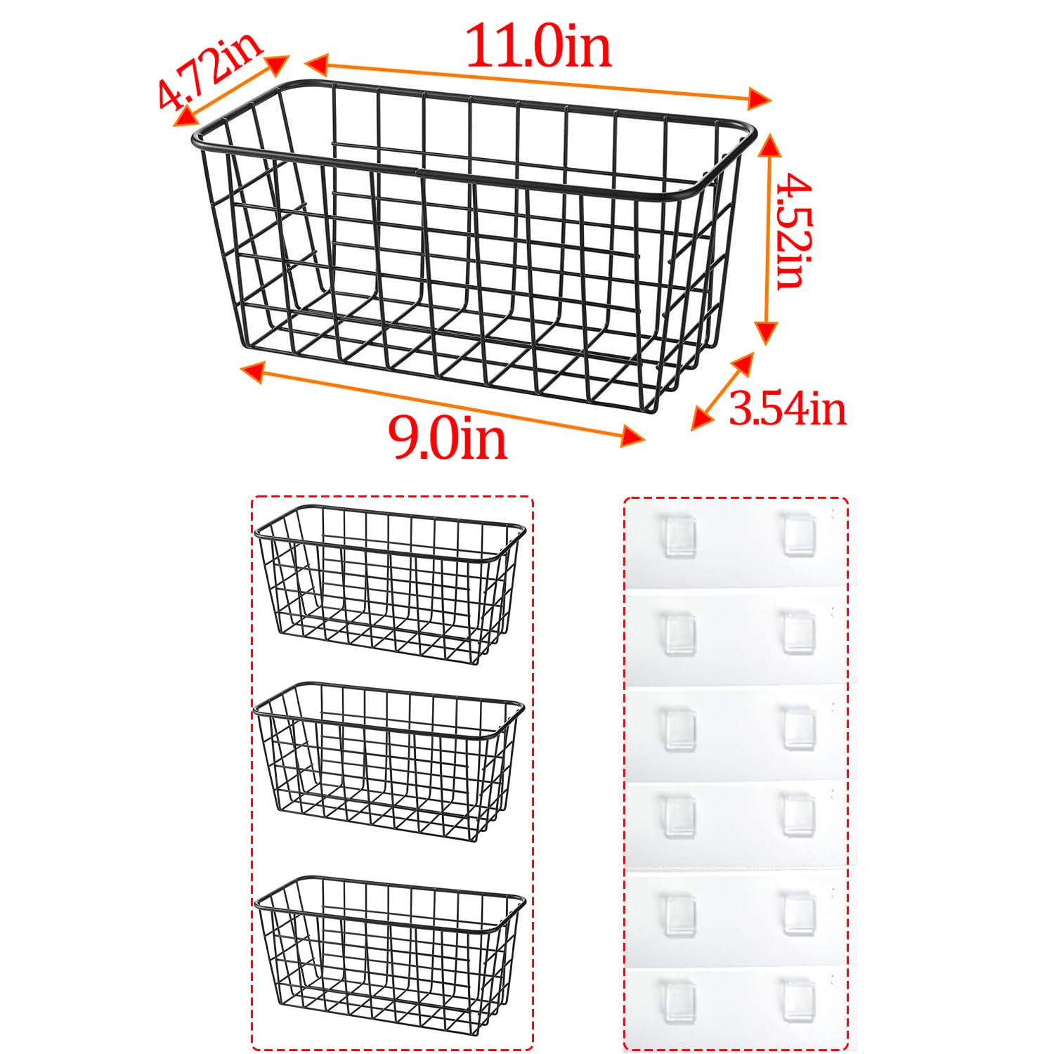 LeleCAT cestas adhesivas para baño permiten organizar productos sin taladro
