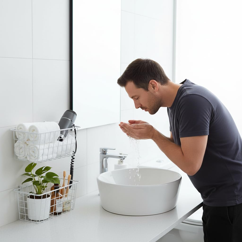 Ahorro de espacio con instalación en pared sin perforaciones