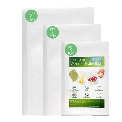 L'ELEF MISTICO bolsas-vacio-pre-cortadas-150-pack para porciones pequeñas.