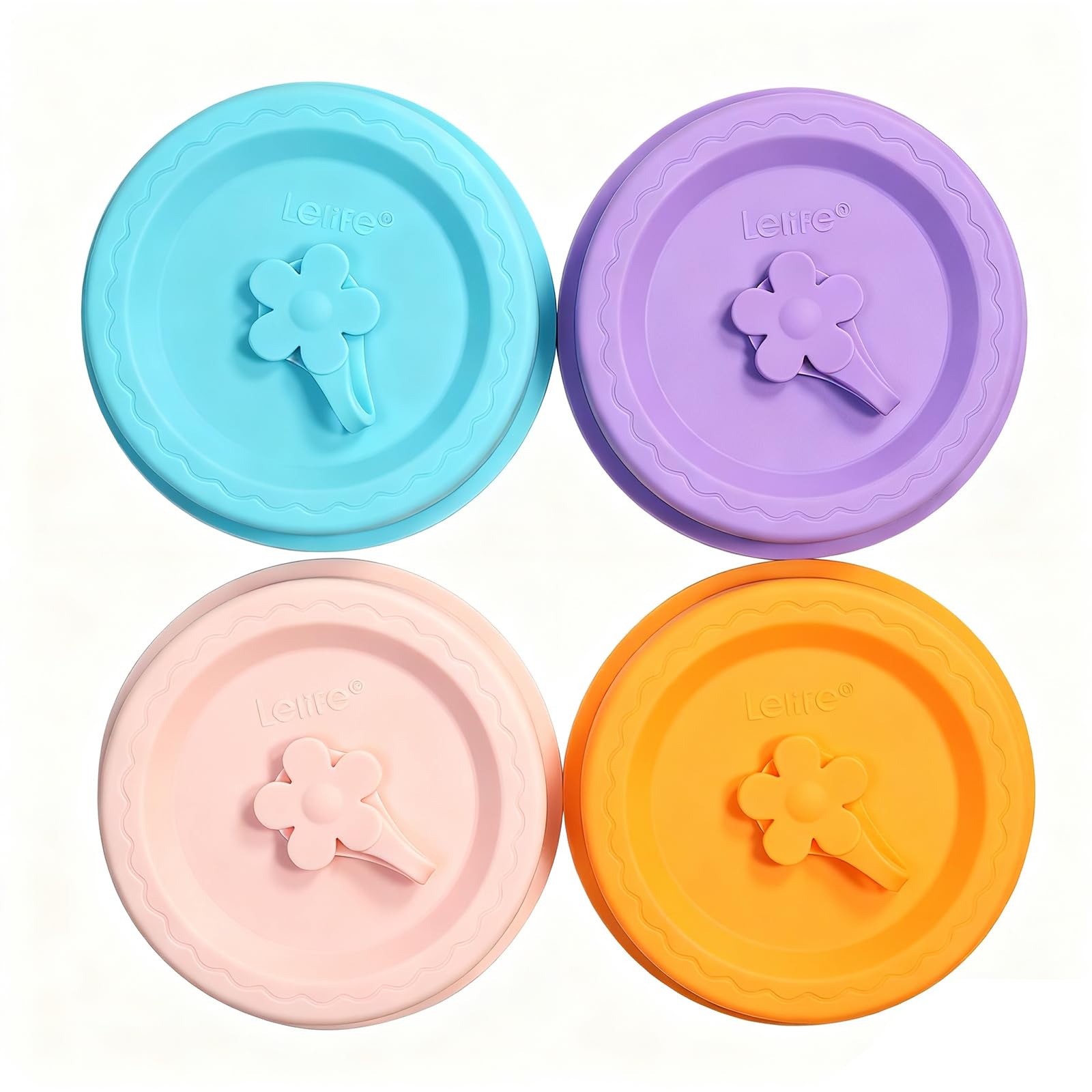 Tapa Lelife de silicona para Mason, boca ancha y ajuste práctico.