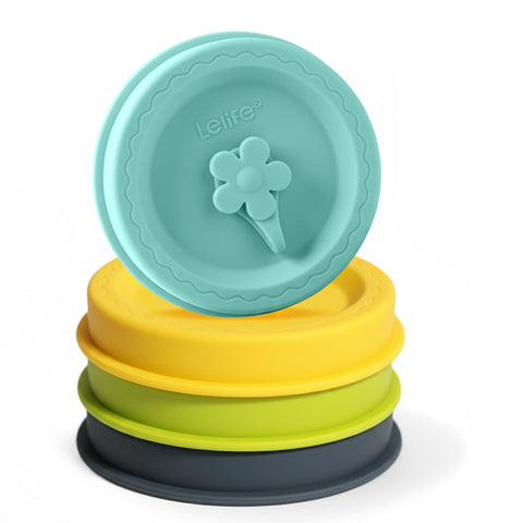 Tapa Lelife para tarro Mason de boca regular, sellado eficiente para conservar alimentos.