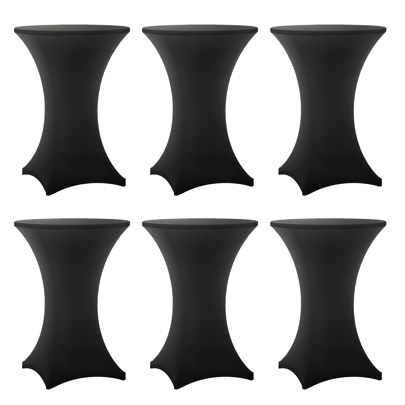 Lemict funda de mesa cóctel negra con ajuste ceñido para eventos elegantes