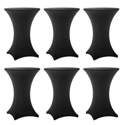 Lemict funda de mesa cóctel negra con ajuste ceñido para eventos elegantes