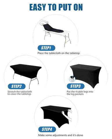 Lemict mantel negro para bodas y banquetes, estilo sobrio
