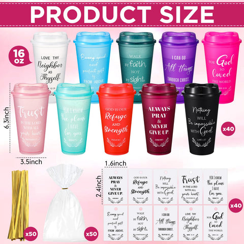 Vaso LemonRoad con citas biblicas, ideal para el hogar