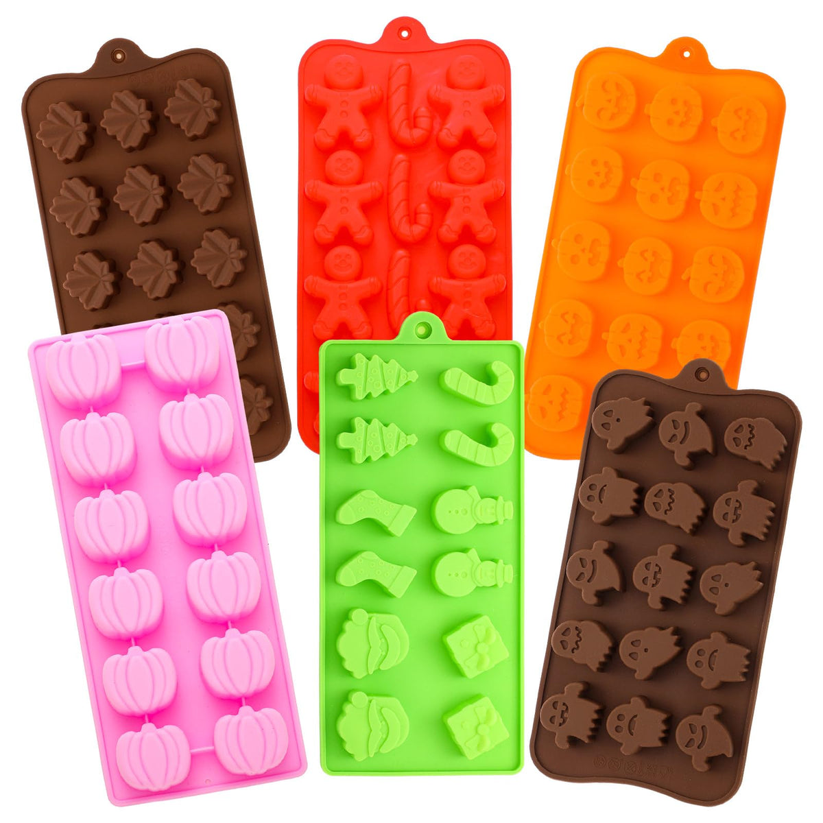 LemonRoad moldes silicona Navidad árbol: ideal para chocolate y decoraciones festivas