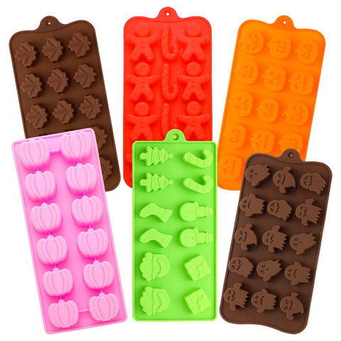 LemonRoad moldes silicona Navidad árbol: ideal para chocolate y decoraciones festivas