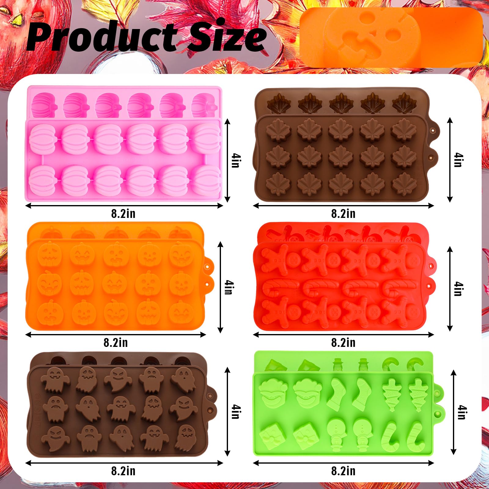 LemonRoad molde silicona bastón de caramelo: perfecto para golosinas y cubos de hielo