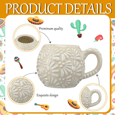 LemonRoad taza mexicana cerámica con diseño Talavera, aporta estilo a la mesa.