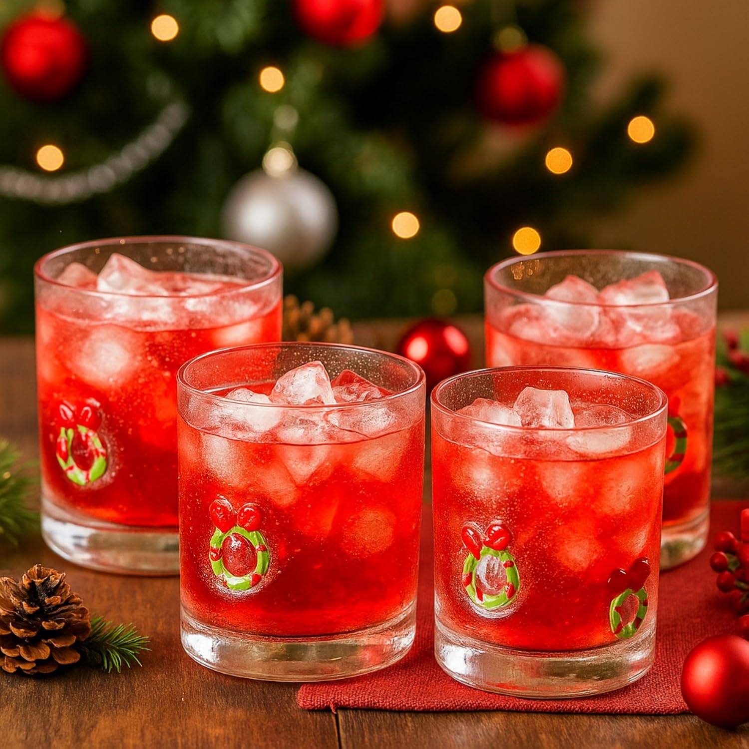 Presentación festiva LemonRoad para mesa de Navidad o eventos.