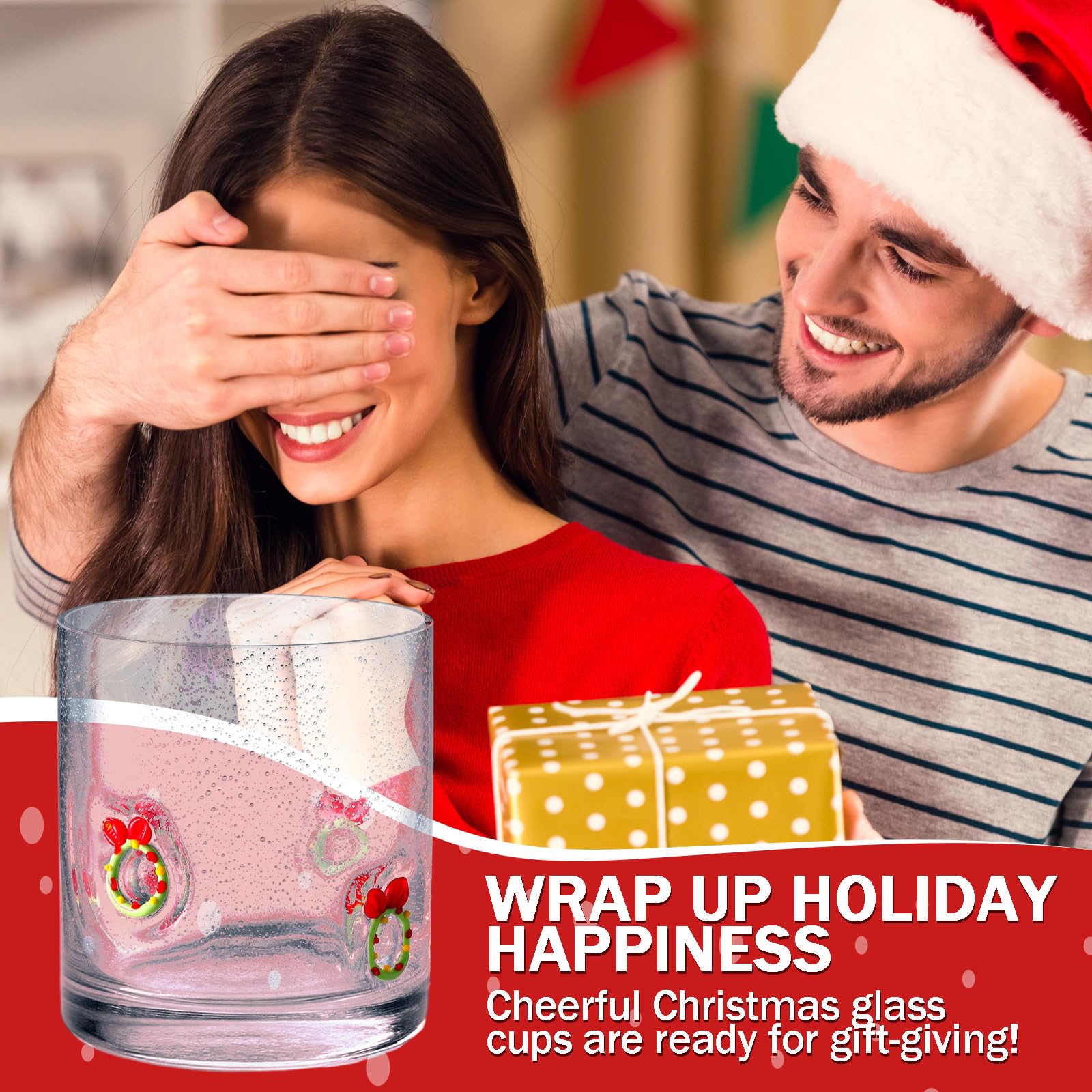Regalo ideal LemonRoad: conjunto de 4 vasos para navidad.
