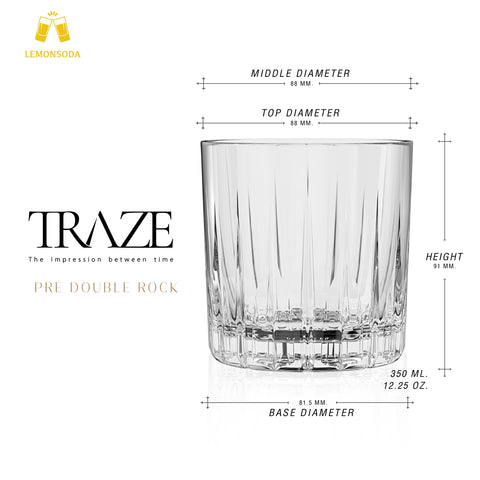 LEMONSODA Vaso para cócteles, cristal resistente para uso diario.