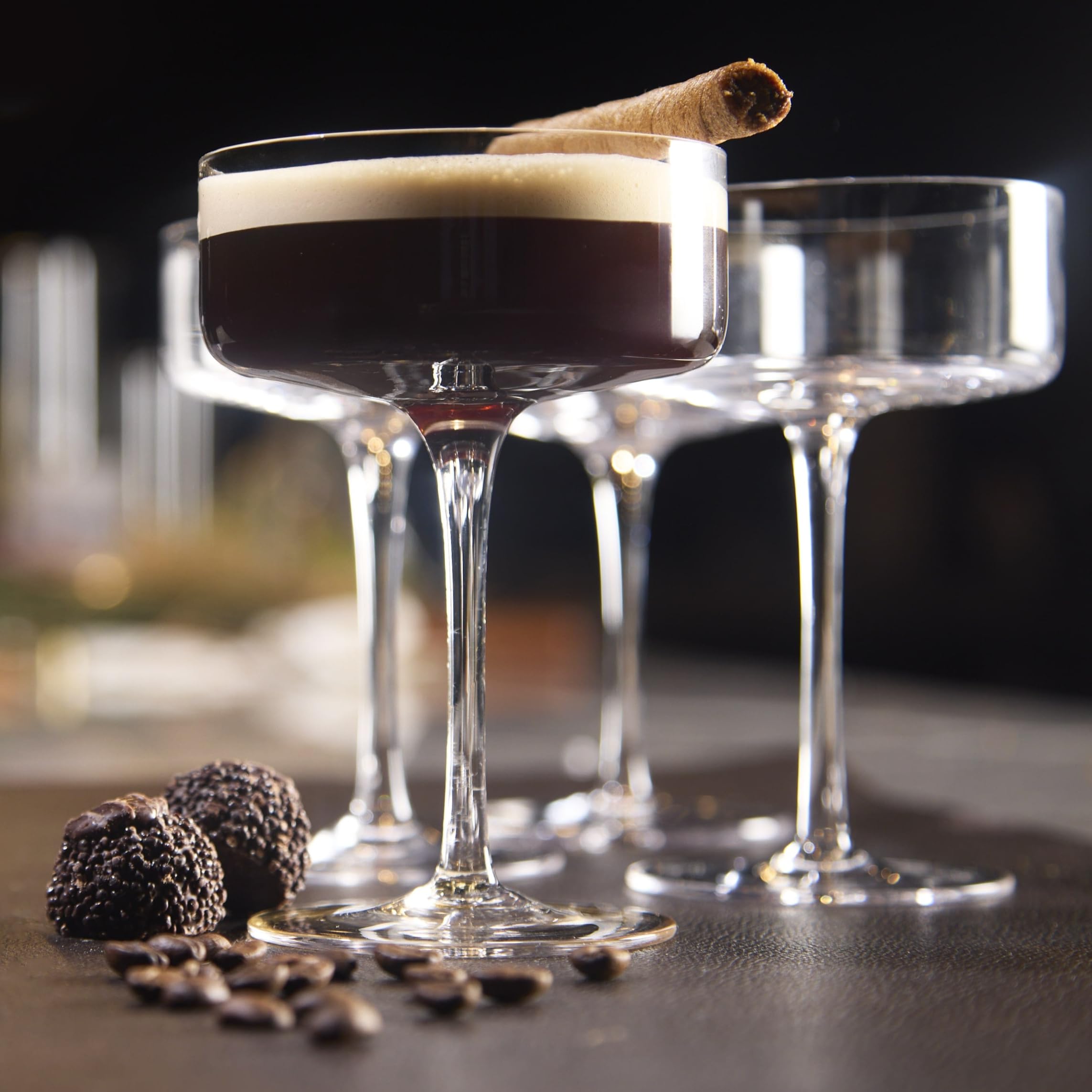 LEMONSODA conjunto premium de 6.5oz para espresso martini y otros cócteles.